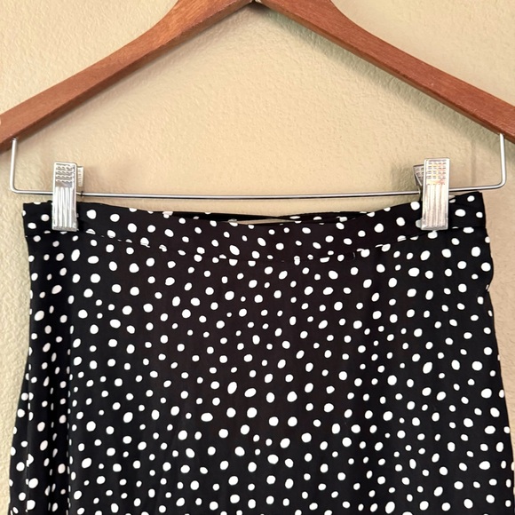Summersalt Beach to Brunch Polka Dot Wrap Skirt Black White Size Medium - Picture 4 of 7